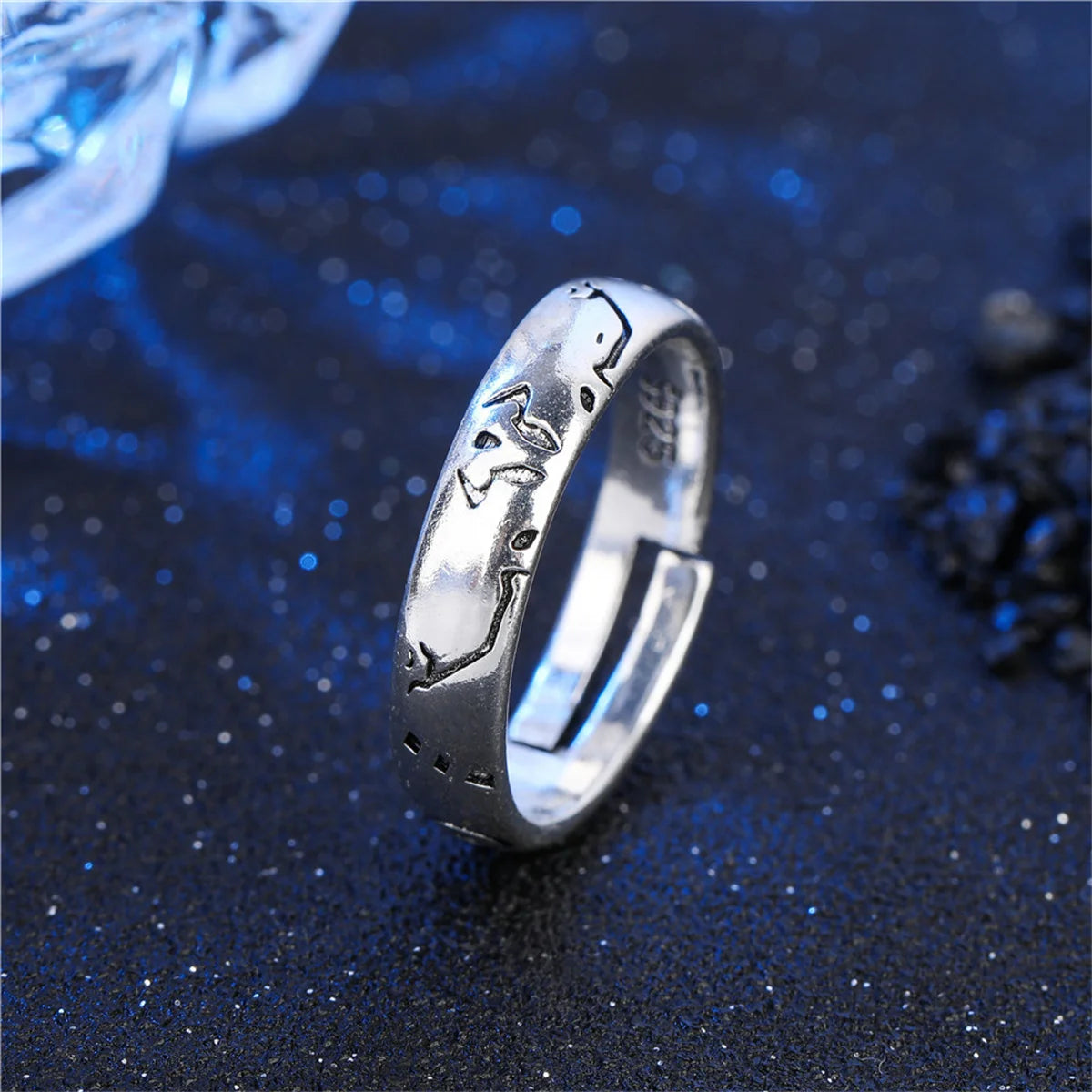 Anime Darling In The Franxx Ring HIRO ZERO TWO Cosplay Adjustable Unisex Couple Lover Rings Jewelry Gift Cosplay Props Accessory