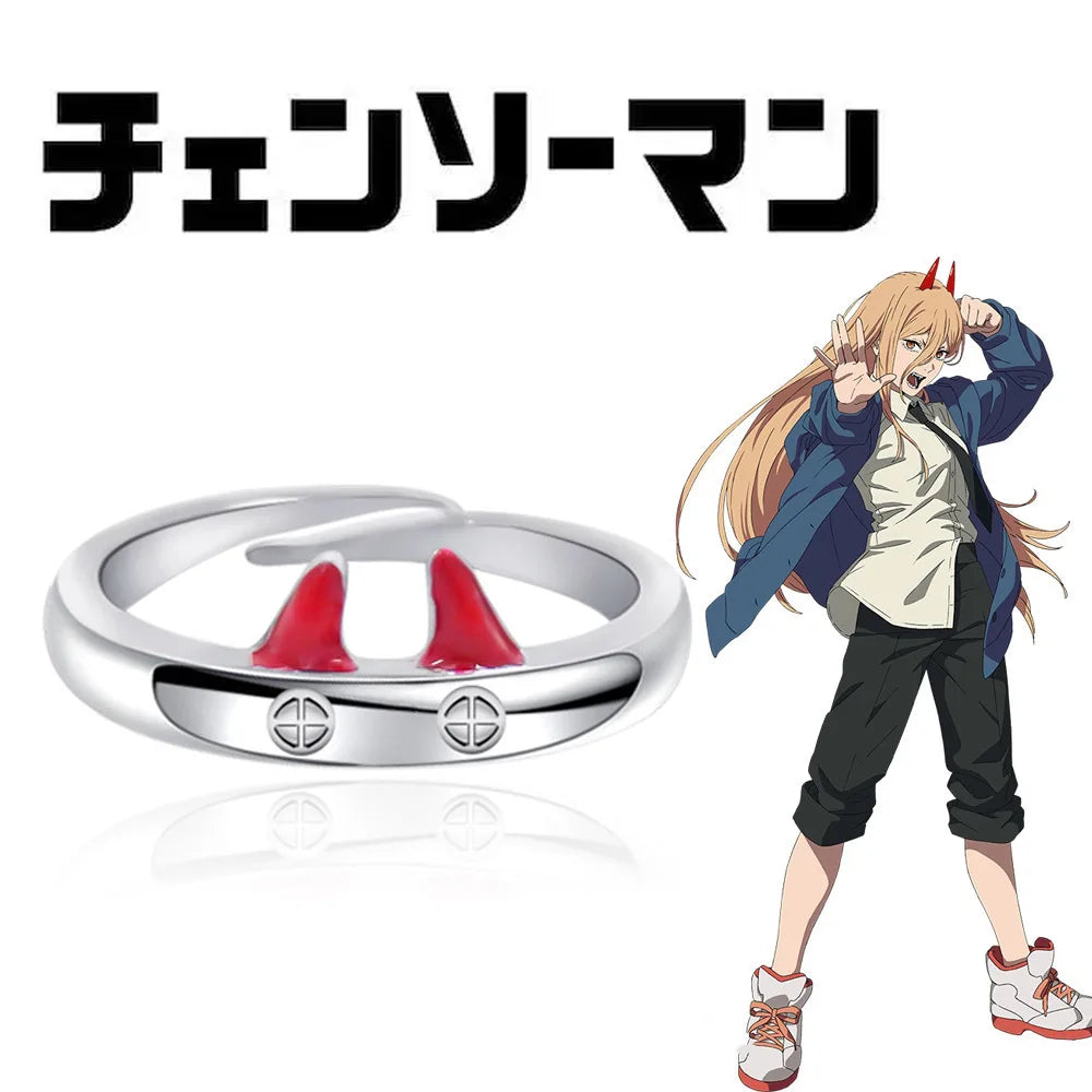 Anime Darling In The Franxx Ring HIRO ZERO TWO Cosplay Adjustable Unisex Couple Lover Rings Jewelry Gift Cosplay Props Accessory