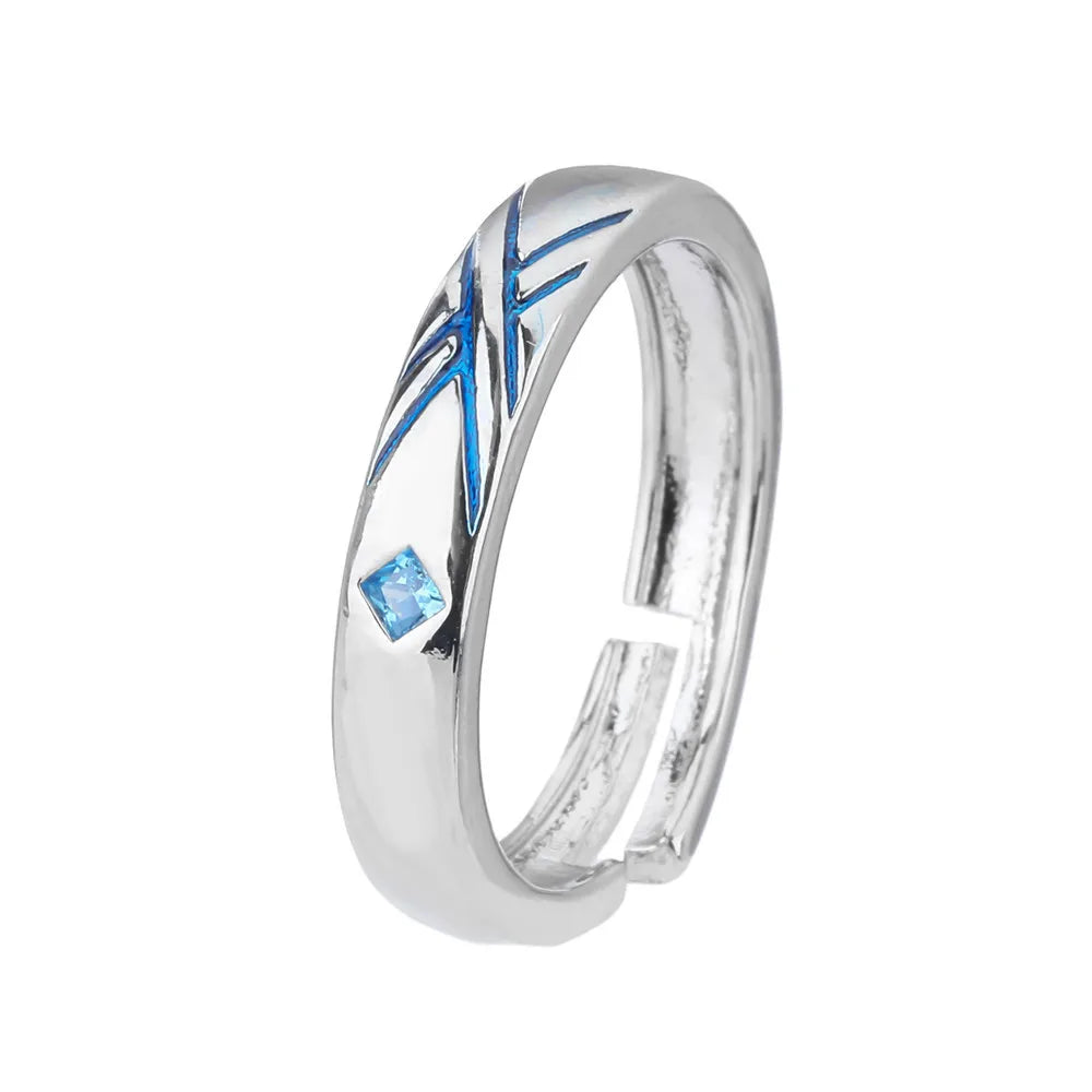 Anime Darling In The Franxx Ring HIRO ZERO TWO Cosplay Adjustable Unisex Couple Lover Rings Jewelry Gift Cosplay Props Accessory