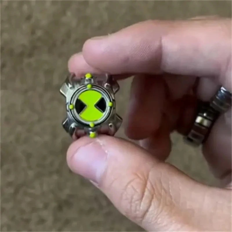 Anime Ben 10 Omnitrix Cosplay Ring Punk Hip Hop Trendy Personality Finger Rings Jewelry Unisex Accessories