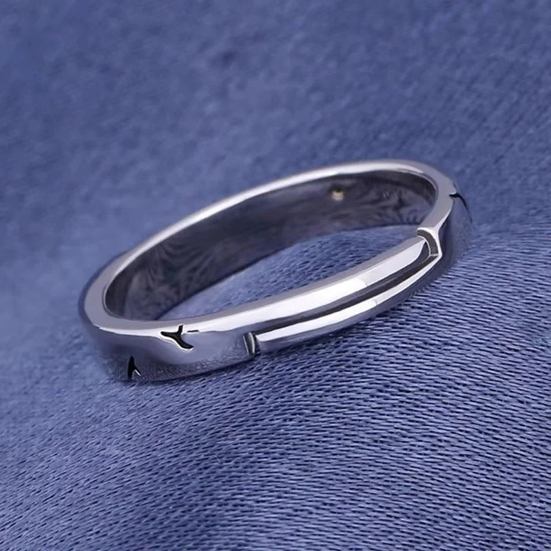 Hot Anime Dr.Stone Ring Ishigami Senkuu Cosplay Unisex Adjustable Opening Rings Jewelry Props Accessories Birthday Gifts